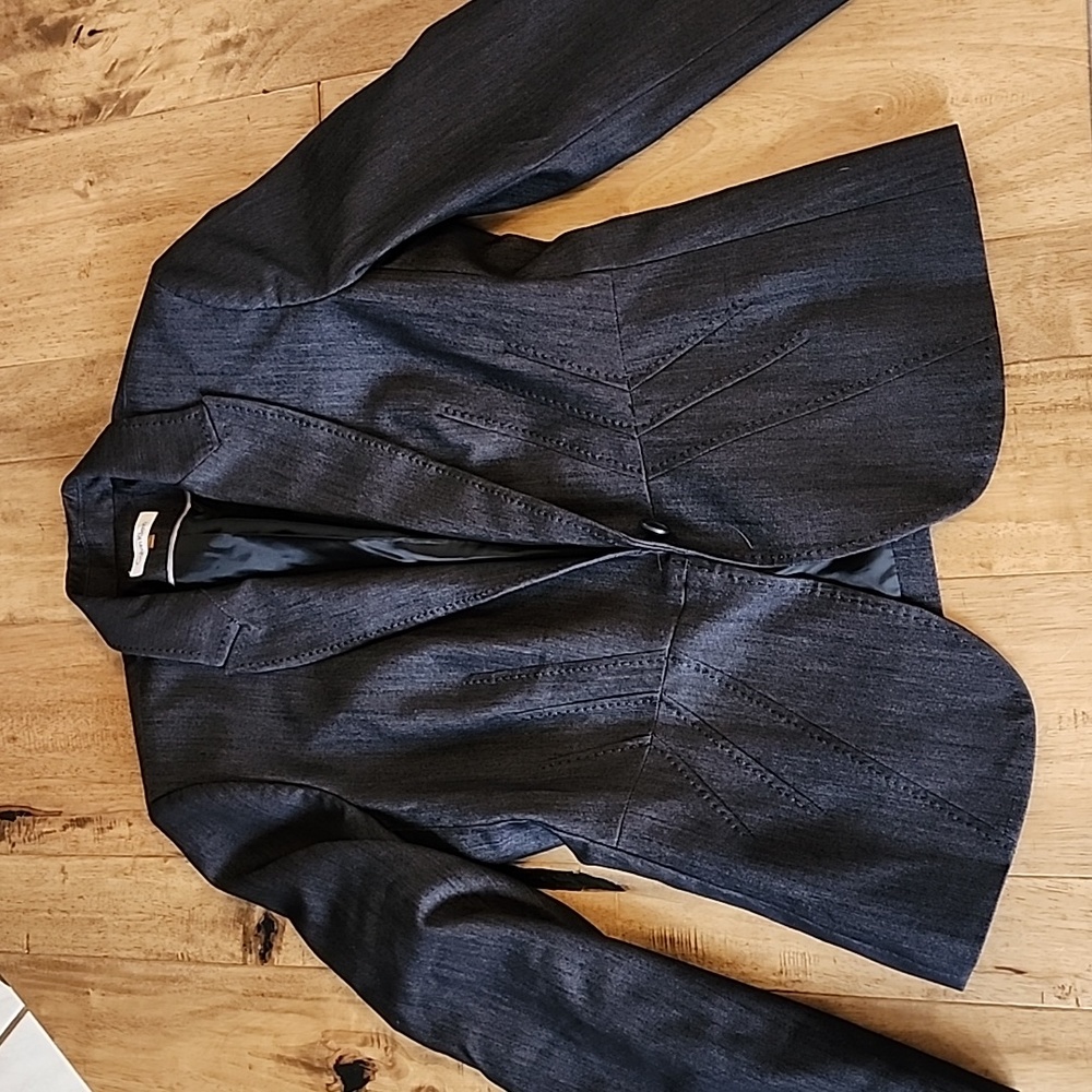 Calvin Klein gray suit jacket size 10